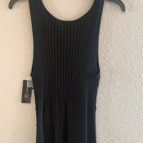 INC Black Sleeveless V- neck sweater dress. Size Large. New ! - Picture 6 of 9